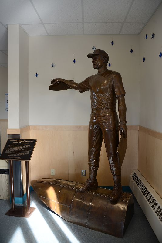 04E Statue Of Local Pilot James Roger Havgun Gruben Inside Tuktoyaktuk Northwest Territories James Gruben Airport Terminal Building